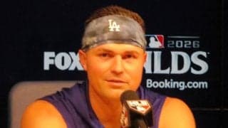 ドジャース　スクバルの酷暑対策に会見場が笑い　最高気温３９度予想「水をたくさん飲むこと（笑）ハッハッハ！」トイレに行きたくなったらのツッコミには？
