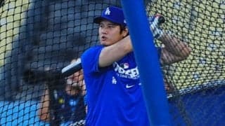 大谷翔平、フリー打撃で135m特大弾　地区S前日に異例…23スイングで11発、場内どよめき