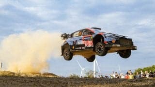 WRCサルディニア：ティエリー・ヌービルとアドリアン・フルモーが僅差でヒョンデ1-2。パンクの勝田貴元は9番手に沈む