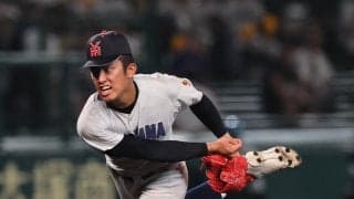 横浜の剛腕が初回から155キロ！甲子園で本塁打を打たれた強打者を空振り三振に打ち取る【青森国スポ】