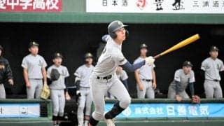 「振り切れた」空振り三振　青森山田須藤主将、3年生公式戦初打席