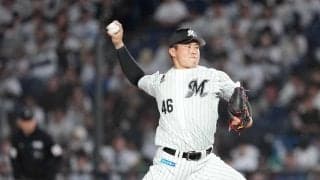 【ロッテ】ルーキー冨士隼斗がプロ初登板　鷹のクリーンアップを３者凡退で抑え安堵の表情