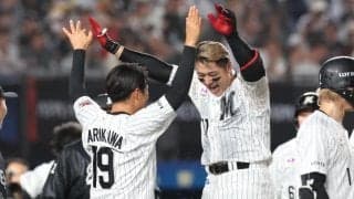 ロッテが唐川引退試合で劇的サヨナラ勝ち　山口がバックスクリーンへの劇弾で華添える「唐川さんを良い形で送り出せた」唐川はカットボールで正木を三振「僕の１９年を表した投球」