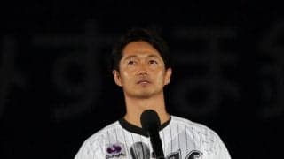 ロッテ　唐川が引退試合「幸せな１９年」カットボール４球で空振り三振　スピーチで涙「もっと一緒にプレーしたかった」