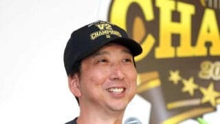 阪神・藤川監督「苦しかった…。よかったです…」「やっていたことが間違いではなかったと証明できました」【優勝インタビュー】
