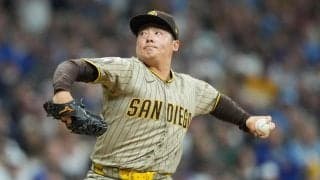 パドレス松井裕樹、同点の５回に登板　１回無失点と好投　PS登板はここまで無失点