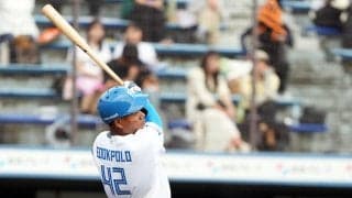 【ファーム選手権】日本ハムのドラ２エドポロ・ケインが左中間へ豪快弾　決勝で自慢のパワー披露