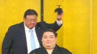 元幕内・大翔鵬が断髪式１９５キロ変わらず「ダイエットしたが体重増えた」　今後は雑貨の通販などを行い「いつかタニマチに」