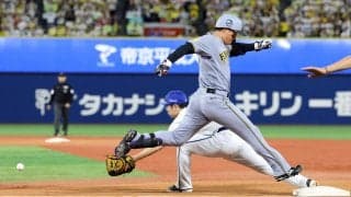 【阪神】森下翔太、全力疾走でキャリアハイ152安打目！安打数も佐藤輝明に次ぐリーグ２位