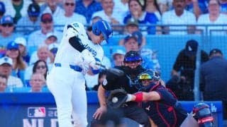 ドジャース地区Ｓ第２戦は初回に失点でリード許す　大谷翔平　初回の打席は空振り三振