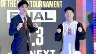 【ボクシング】ヘビー級→ミドル級の筒井ちび太、東日本新人王決勝会見でおねだり「スーツを買ってください！」