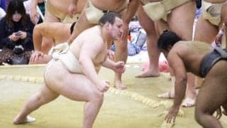 安青錦、ぶつかり稽古を再開　左足に足袋は履かず「感覚を大切にしたい」