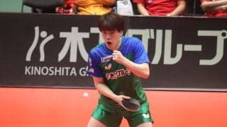 吉山僚一、フルゲームの死闘制し「我慢強く戦えた」　国際大会でも奮闘の22歳が覚悟示す「自分が勝てば勝つ」【Tリーグ】