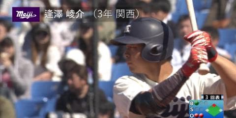 BIG6's Top 3 players×セイバーメトリクス【三振をしない打者編/2017春】3位・逢澤崚介