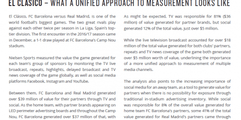 ケーススタディ：バルセロナvs.レアル・マドリード、クラシコでの広告効果を測定する