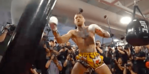 【動画】状態万全、マクレガーが公開練習！