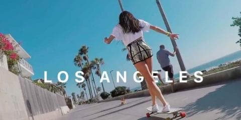 SNSで話題沸騰中！“コ・ヒョジュ”可愛すぎるロングスケートボーダー