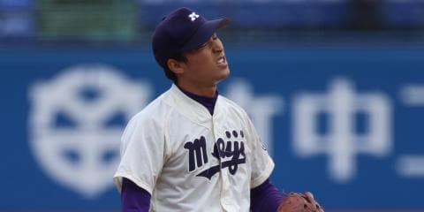 明大　リリーフ水野背信の投球　慶大相手に手痛い初戦黒星／慶大1回戦