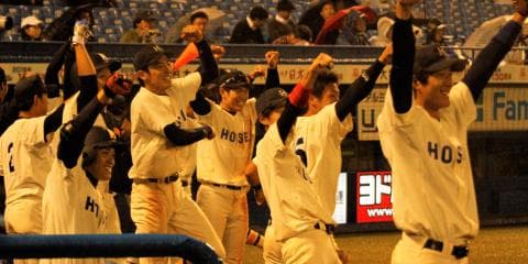法大　菅野1失点完投で連敗ストップ！ 毛利V打で難敵小島を撃破！！／早大1回戦