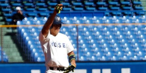 法大　菅野3戦連続完投！ 5回の集中打で先勝を飾る／立大1回戦