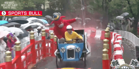 Red Bull Box Cart Raceでスポブル号爆走！でも最後は・・・