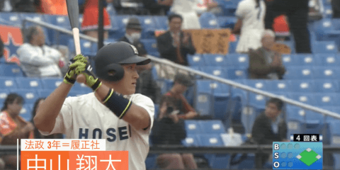 安打3位タイ 法政・中山翔太（履正社）【BIG6アワード 17秋】