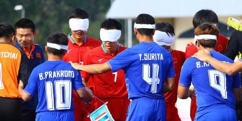 【フォトアルバム】ブラインドサッカーアジア選手権　中国 vs タイ
