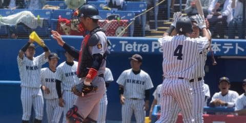 最終回に意地を見せるもあと一歩届かず　立大①