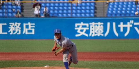 小林(3年/横浜翠嵐)要所を締める好投を見せるも得点が奪えず【東京大学野球部】