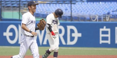 エース・森下暢を援護できず　紫合戦の初戦を落とす