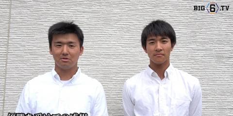 優勝インタビュー(2) 慶應義塾大学 柳町逹（③慶應高）・髙橋佑樹（③川越東）