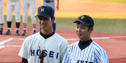 【硬式野球】東京六大学野球春季リーグ戦 閉会式 チームは5位でシーズンを終えるも、中村浩が首位打者、向山と中山がベストナインと3人がタイトルを獲得！！