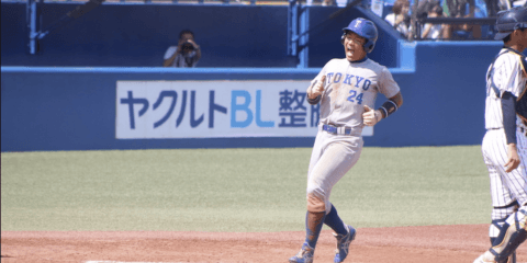 初回に先制するも立大に連敗　終盤に突き放される