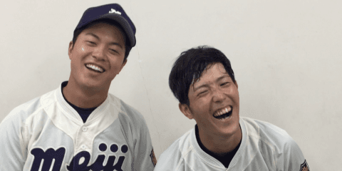 【ヒーローインタビュー】明治大学　渡辺佳明（④横浜）・森下暢仁（③大分商）