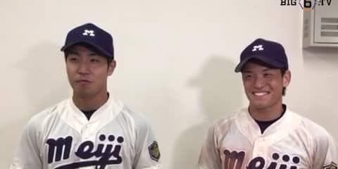 【ヒーローインタビュー】明治大学　森下智之（④米子東）・吉田有輝（④履正社）