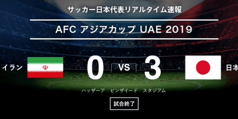 アジアカップ準決勝　イラン戦振り返り