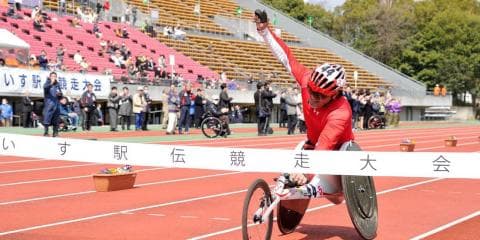 【車いす駅伝】人力で時速５０キロ！大分Aチーム３連覇なるか。