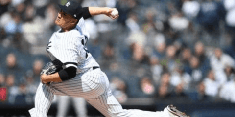 【MLB】田中将大、4度目開幕投手で初勝利！　6回途中2失点＆米通算800奪三振を記録