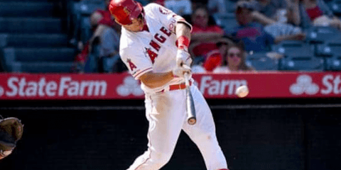 トラウト、4戦連発5号2ランで球団記録王手！　打撃に手応え「打席に立ったら打てる」