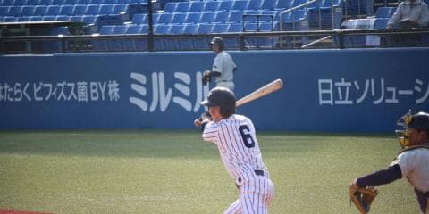 【野球部】追い上げ見せるもあと一本に泣いた ♦2019春季フレッシュリーグ♦ 4月21日　対明大　明治神宮球場