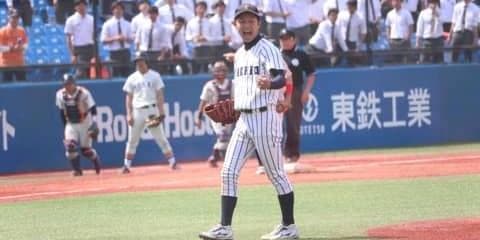 【野球部】“精密機械”田中誠也躍動！強力法大打線を９回２失点に抑え、「最後まで粘り強く投げられて良かった」　打撃陣も８安打３得点と復調の兆し