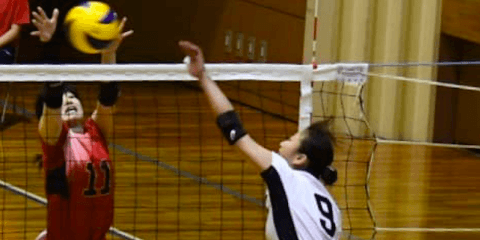 【バレーボール部女子】　武庫女大に敗北し、今季初黒星