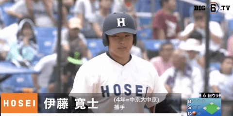 【今週の Exciting player's】法政大学・伊藤寛士(4年=中京大中京)