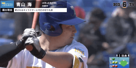 【BIG6.TV ベストナイン♢カメラマン編】野手特別編　東大・青山海