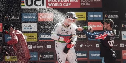 ブルーニ今季4戦中３度目の優勝！MTBワールドカップダウンヒル第4戦