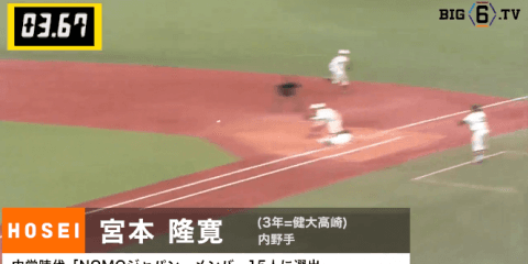 【内野安打一塁到達秒数ランキング】