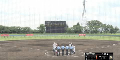 マクドナルド・トーナメント3回戦 立川公園野球場 2試合目 茎崎ファイターズ vs. 新南笠イーグルス