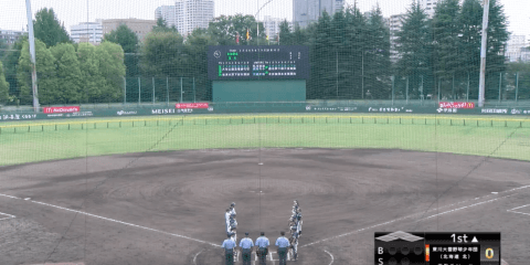 マクドナルド・トーナメント3回戦 府中市民球場 2試合目 不動パイレーツ vs. 東川大雪野球少年団