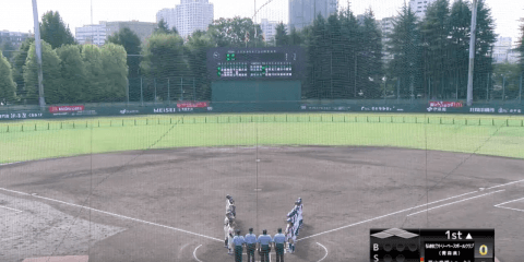 マクドナルド・トーナメント3回戦 府中市民球場 1試合目 岡山庭瀬シャークス vs. 弘前ビクトリーベースボールクラブ