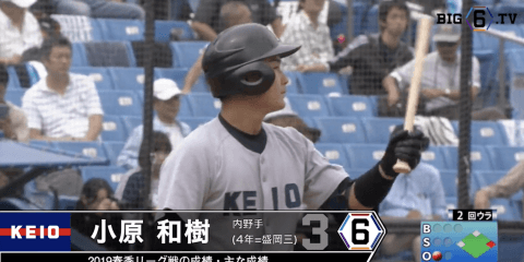 ＜この秋も小原！＞慶大・小原和樹(④盛岡三)